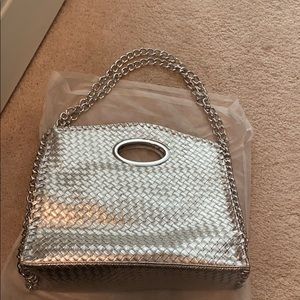 Silver Chain Strap Purse
